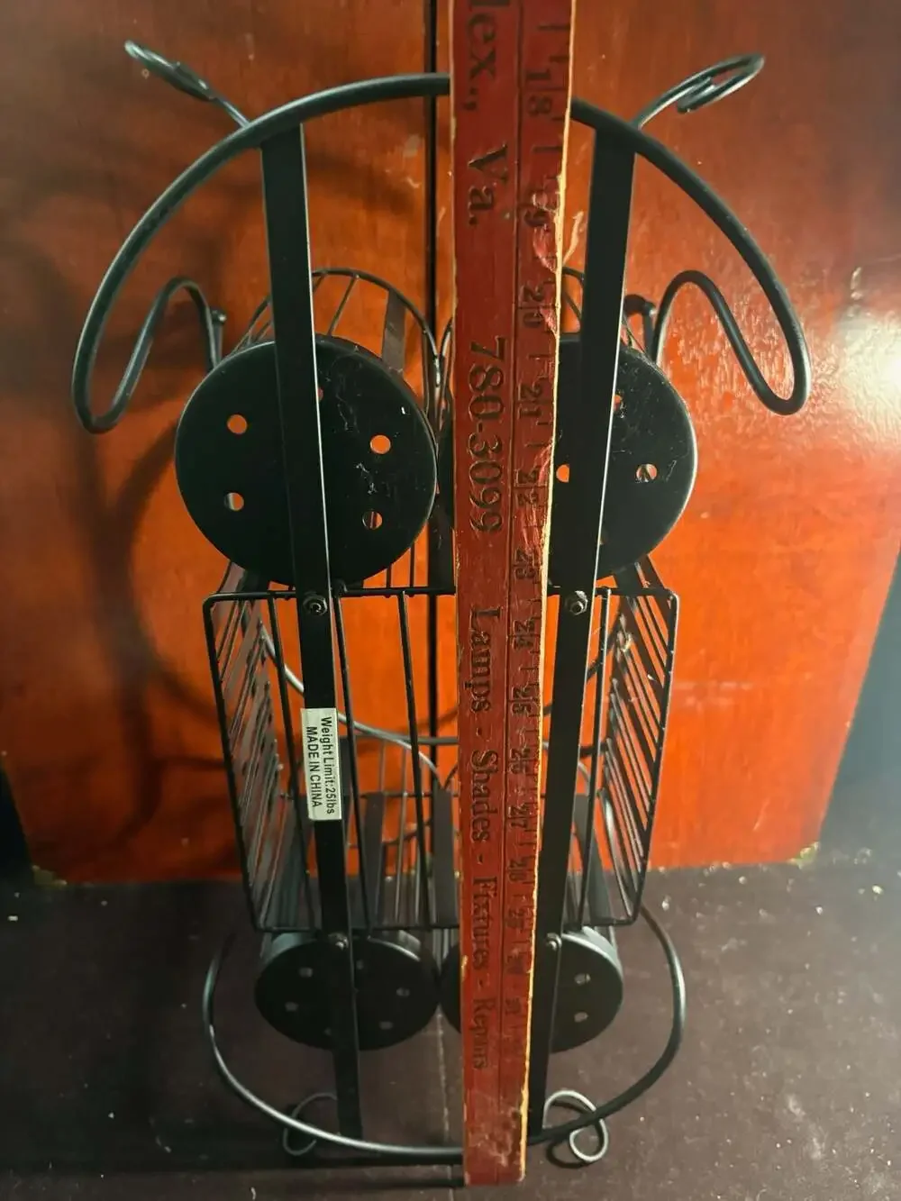 Sorbus Black Metal Buffet Caddy with Utensil, Napkin, and Plate Holder